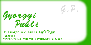 gyorgyi pukli business card